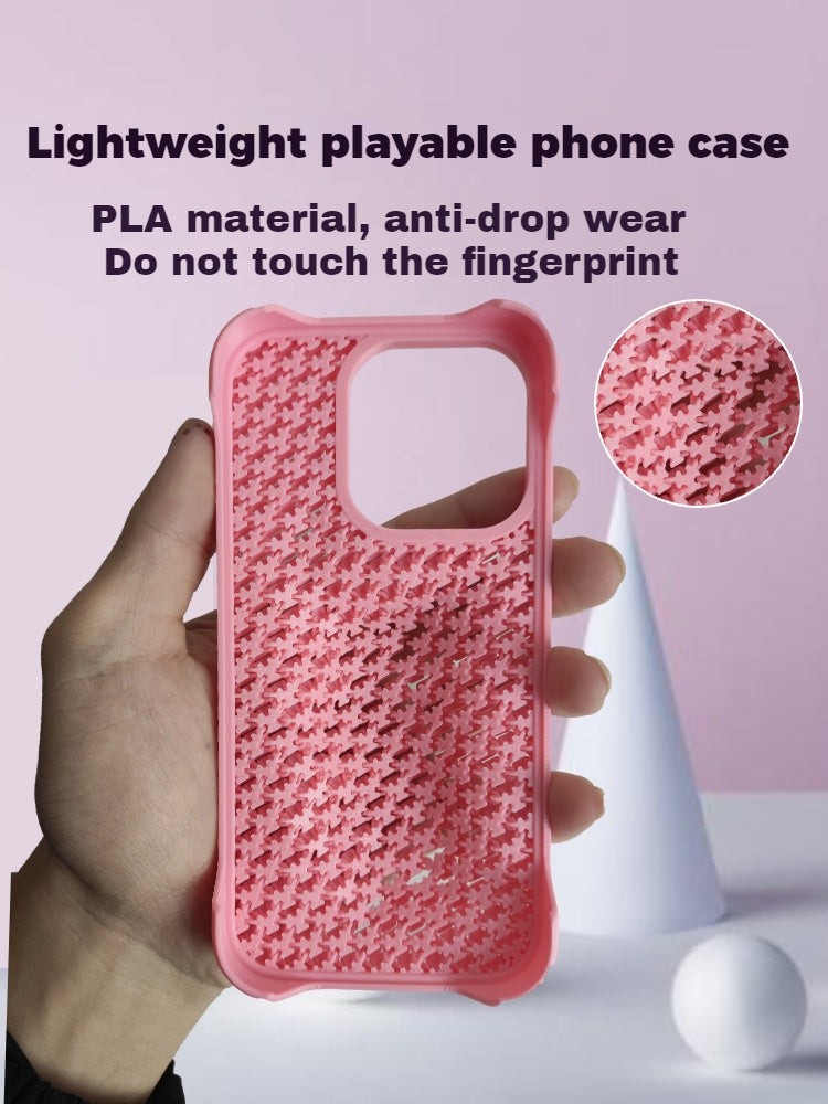 3D-printed chainmail-style phone case