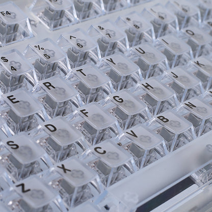 MK870 Full Transparent Keycap Complete Mechanical Keyboard, 87-Key eSports Hot-Swappable