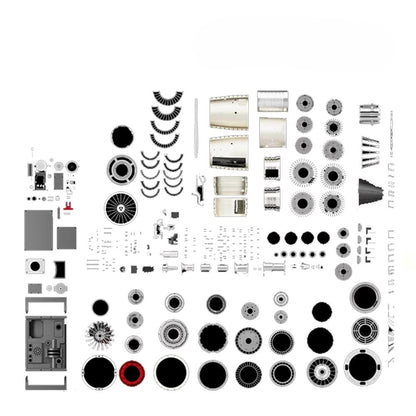 Metal Turbojet Small Bypass F-35 Fighter Jet Engine Assembly Model