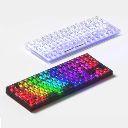 MK870 Full Transparent Keycap Complete Mechanical Keyboard, 87-Key eSports Hot-Swappable