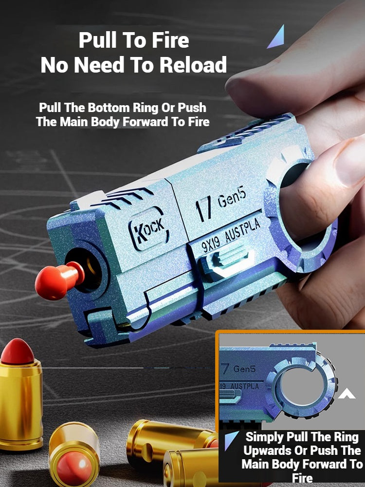 Mini stress relief toy pistol fidget toy