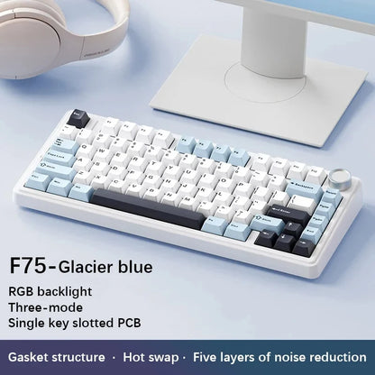 AULA F75 Mechanical Keyboard RGB Customized 75% Layout Gasket Structure