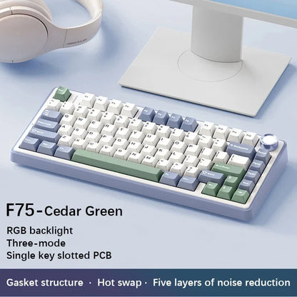 AULA F75 Mechanical Keyboard RGB Customized 75% Layout Gasket Structure