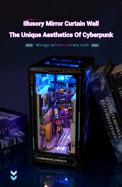 DIY Book Nook: Near Future Cyberpunk Style