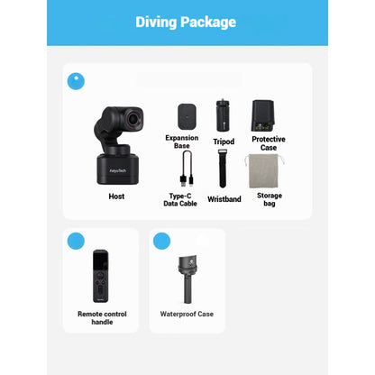 Wireless Detachable 3-Axis Gimbal Stabilizer Action Camera