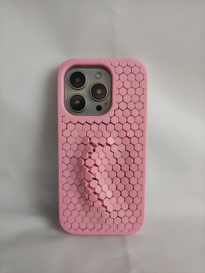 3D-printed chainmail-style phone case