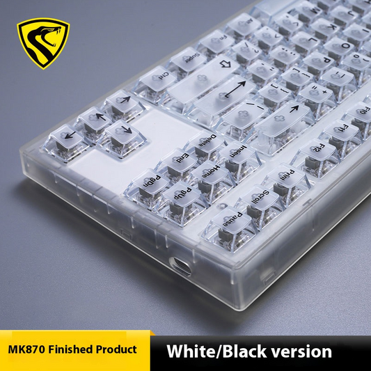 MK870 Full Transparent Keycap Complete Mechanical Keyboard, 87-Key eSports Hot-Swappable