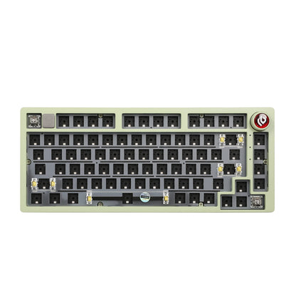 75% 81 keys Gasket-Mounted Wired Mechanical Keyboard with knob