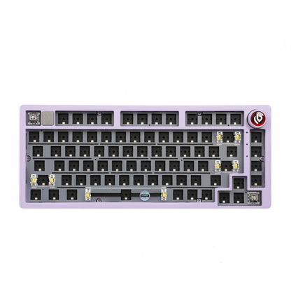 75% 81 keys Gasket-Mounted Wired Mechanical Keyboard with knob