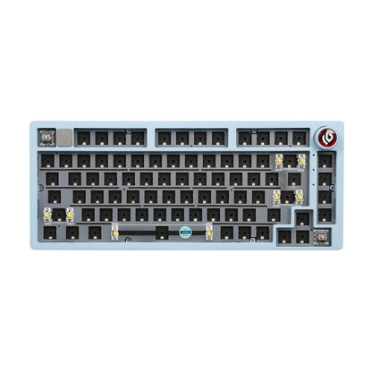 75% 81 keys Gasket-Mounted Wired Mechanical Keyboard with knob