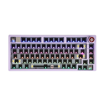 75% 81 keys Gasket-Mounted Wired Mechanical Keyboard with knob