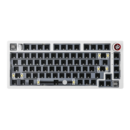 75% 81 keys Gasket-Mounted Wired Mechanical Keyboard with knob