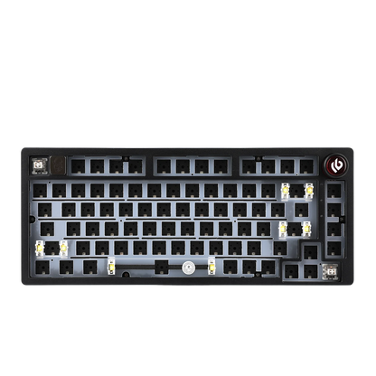 75% 81 keys Gasket-Mounted Wired Mechanical Keyboard with knob