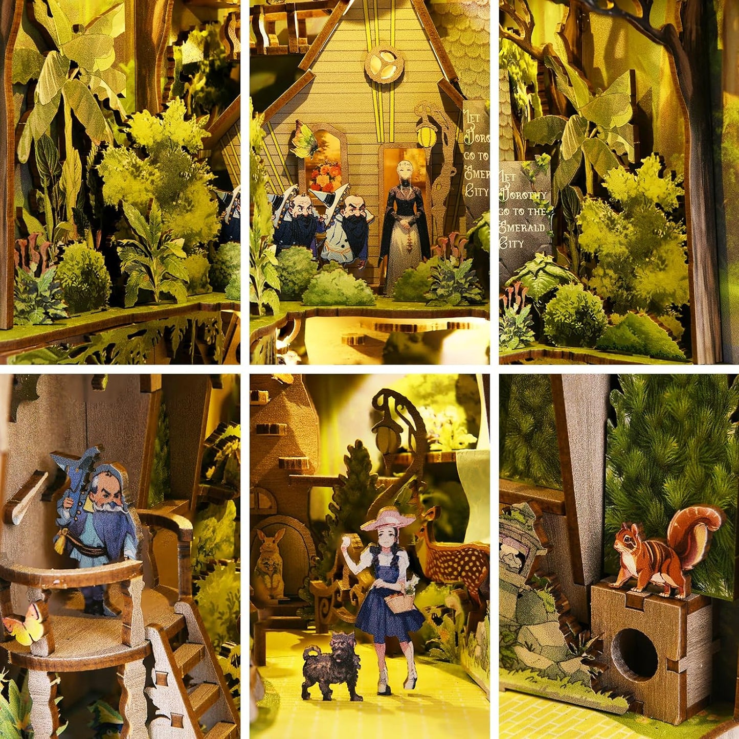 DIY Book Nook Kit 3D Wooden Puzzle (The Amazing Adventures of Dorothy)