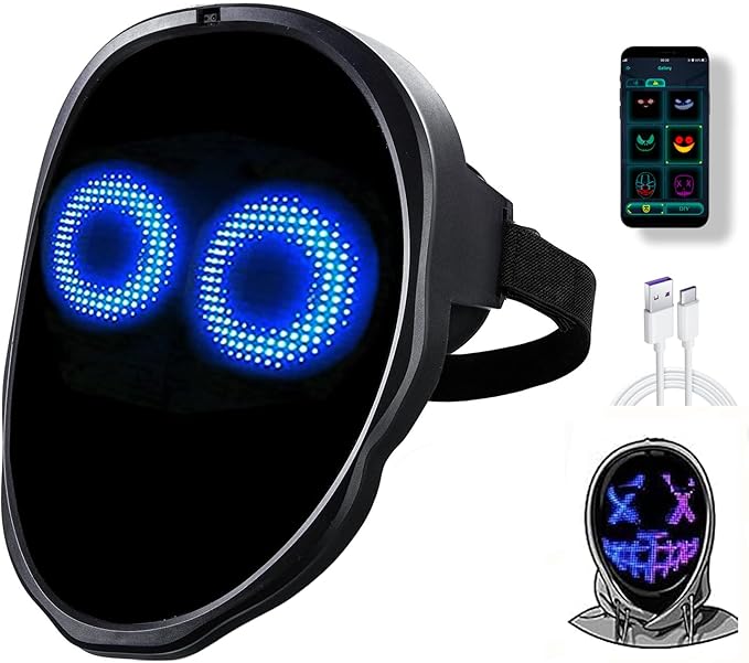 LED Transforming Face Mask