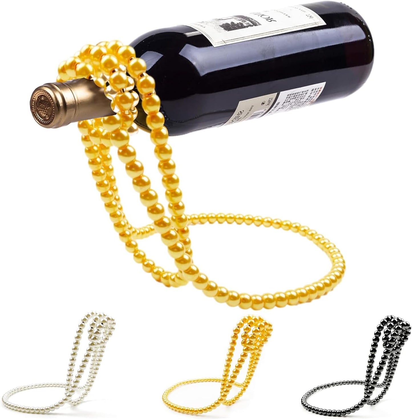 Pearl Necklace Shaped Floating Wine Bottle Holder