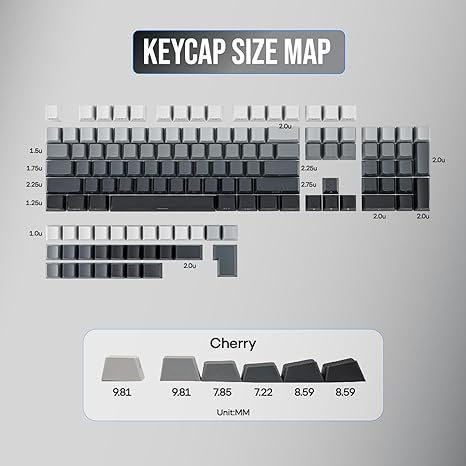 EPOMAKER Urban 133 keys Keycaps Set for Gaming Keyboard