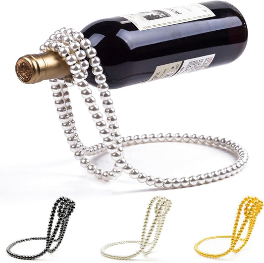 Pearl Necklace Shaped Floating Wine Bottle Holder