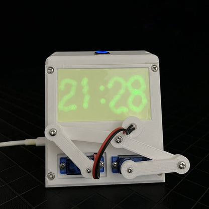 Mechanical luminous clock robot