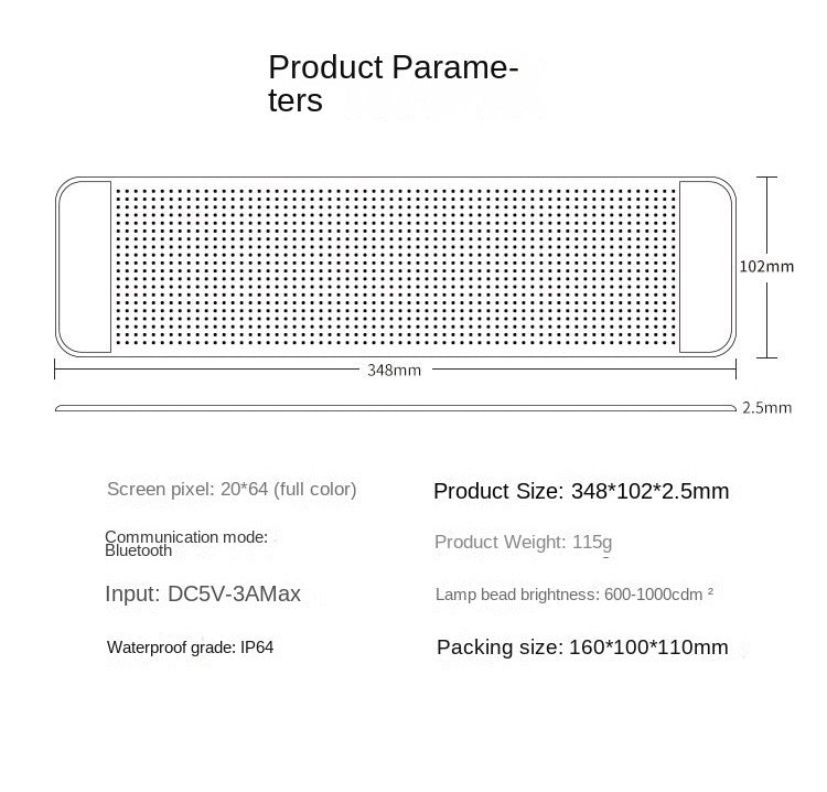 Car LED flexible display car rear window display