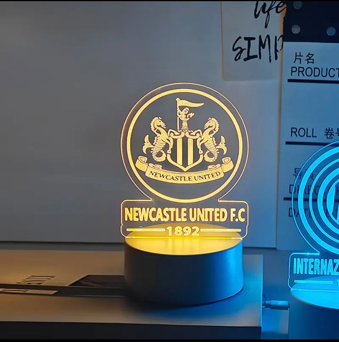 Football Club Emblem Star Night Lights