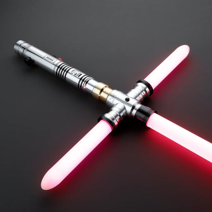 LIGHTSABER CROSSGUARD THREE BLADES LIGHT SABER XENOPIXEL V3 MAIN HILT 36.5CM