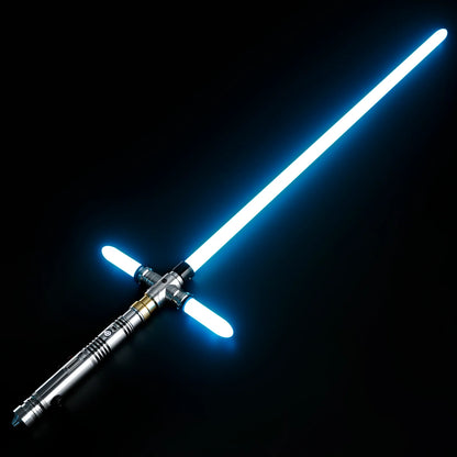 LIGHTSABER CROSSGUARD THREE BLADES LIGHT SABER XENOPIXEL V3 MAIN HILT 36.5CM