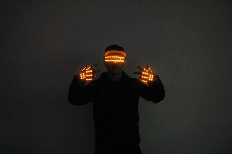 Stage LED light-up gloves