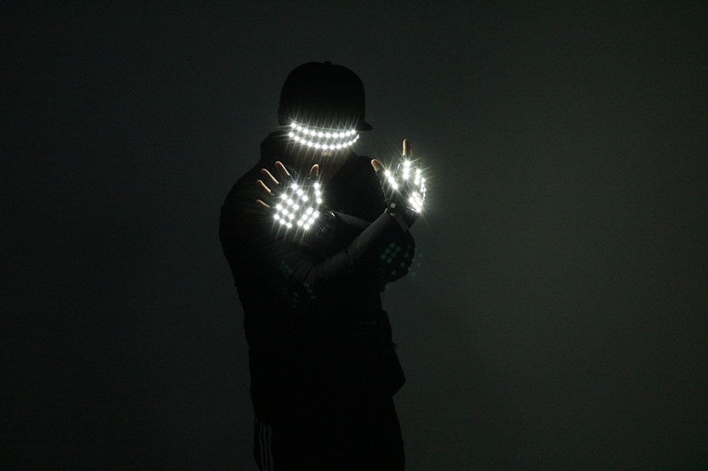 Stage LED light-up gloves