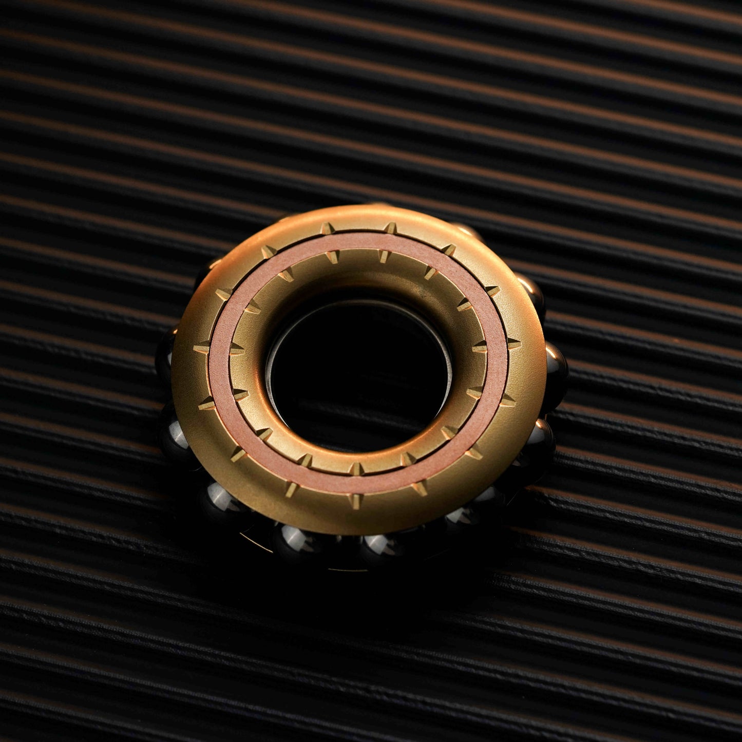 EDC Brass Fidget Toy Spinner Ring