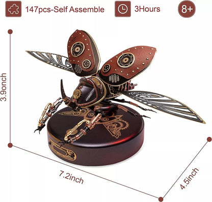 3D Metal Puzzle Model Kits Rhinoceros Beetle Model Building Kits Adult Toy